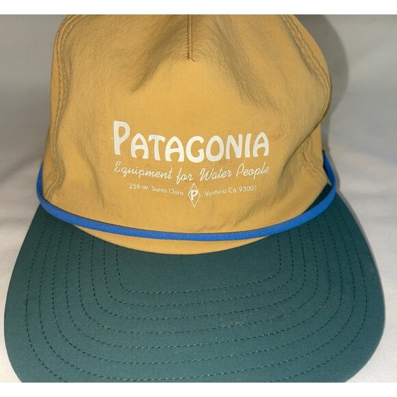 Patagonia Merganzer Water Duckbill Hat Yellow Green One Size - Picture 2 of 5